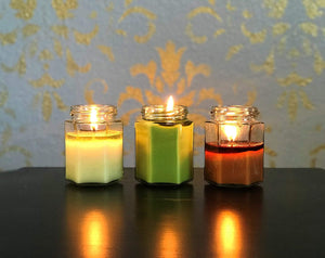 Lemongrass & Lime Hex Scented Candle